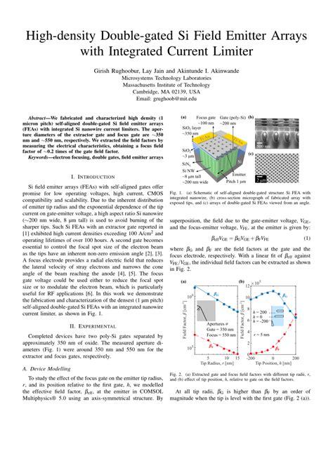 Image result for Two Types of Nano Emitter Arrays Fan Array Vs. Linear