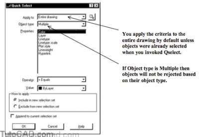 Image result for Quick Select AutoCAD