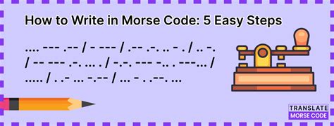 Afbeeldingsresultaten voor How to Write Morse Code
