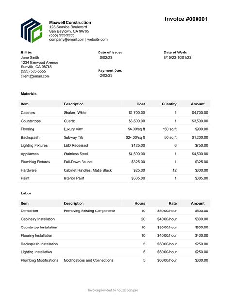 Image result for Sealed System Invoice Example