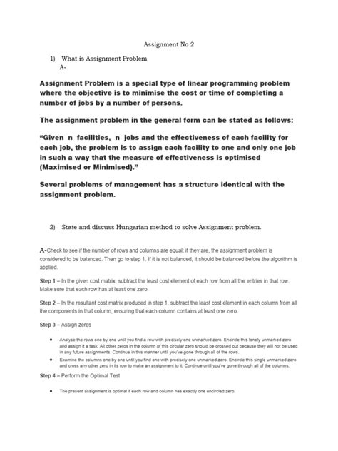 Toradh íomhá ar Applications of Assignment Problem