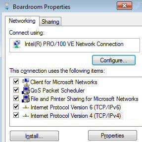 Toradh íomhá ar Windows 7 Network Wi-Fi