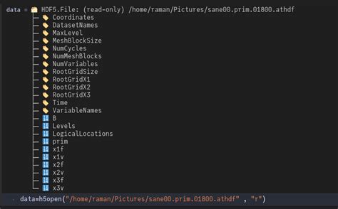 Toradh íomhá ar HDF5 File Example