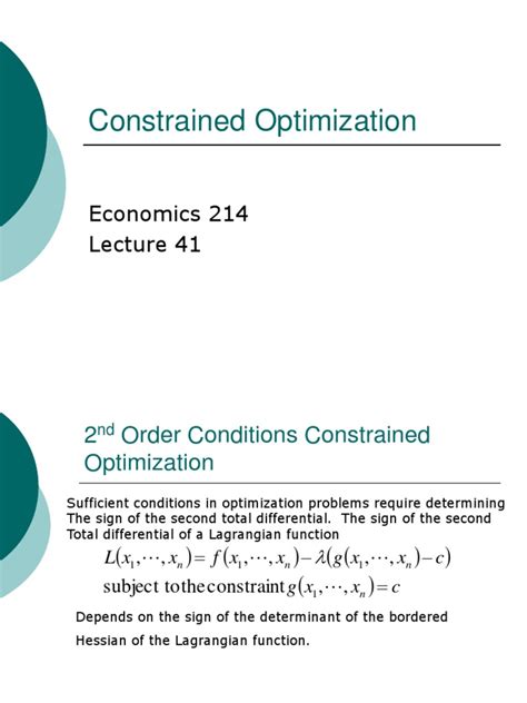Image result for Constrained Optimization Graph