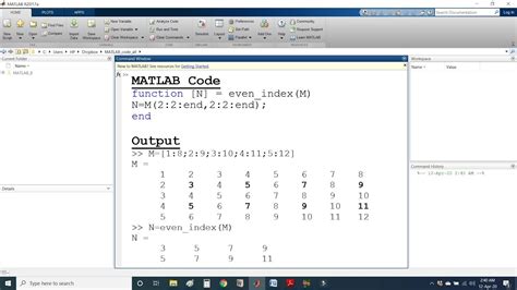 Toradh íomhá ar Matrix MATLAB Index