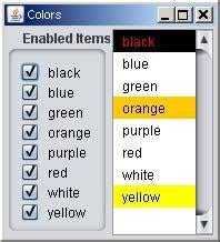 Toradh íomhá ar Java JCheckBox UI
