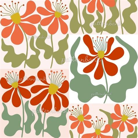 Image result for 80s Flower Pattern