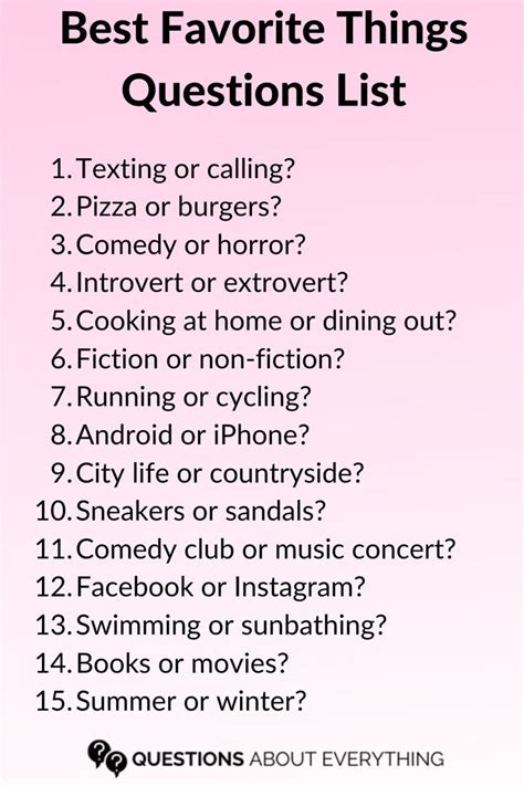 Image result for Random List of Questions