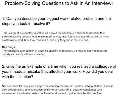 Image result for Problem Solving Questions for Interview