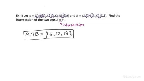 Toradh íomhá ar Intersection of Two Sets Math