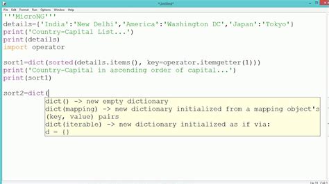 Image result for Sort Dictionary Python