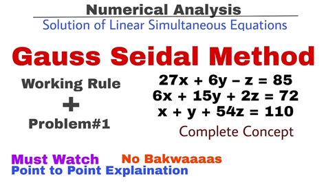 Image result for Gauss Seidel Algorithm Example