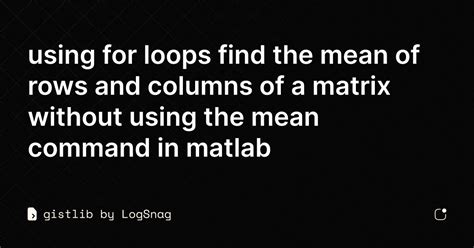 Mean Command MATLAB-এর ছবি ফলাফল