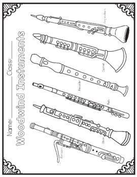 Image result for Woodwind Instruments Drawing
