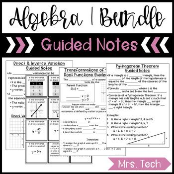 Image result for Algebra 1 Math Notes
