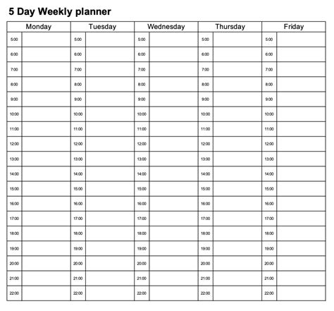 Image result for Weekly Planner Time Blocking Printable