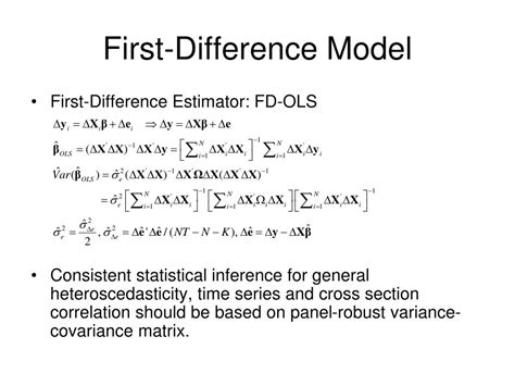 First Differences Model に対する画像結果