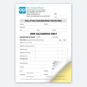 Image result for Waste Consignment Note Template