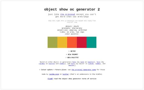 Random Object Show Generator Perchance に対する画像結果