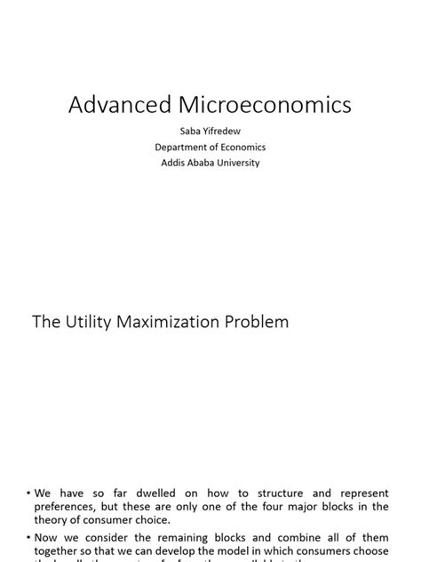 Utility Maximization Problem Microeconomics に対する画像結果