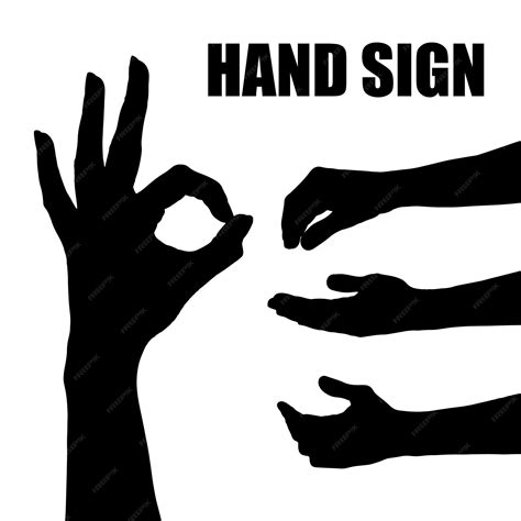 Image result for Vector B Hand Sign Drawing