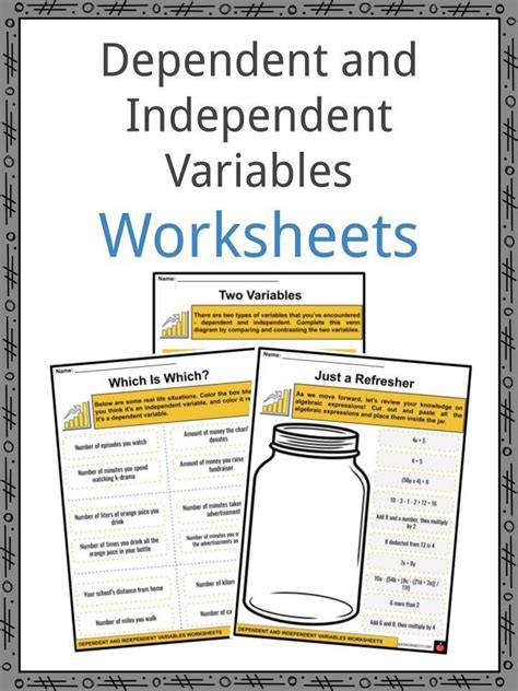 Image result for Identifying Variables Worksheet Answers