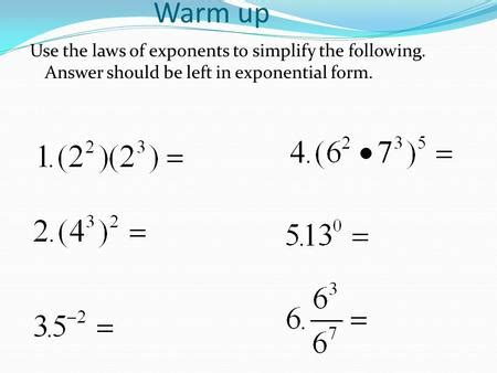 Image result for Simplify Exponents