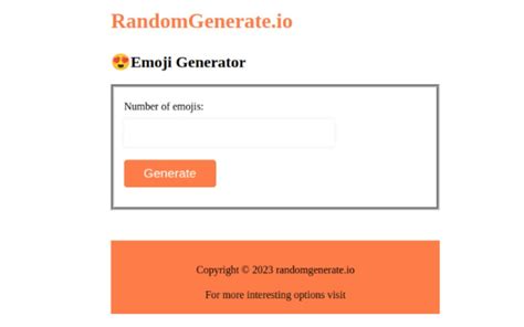 Toradh íomhá ar Random Emoji Generator
