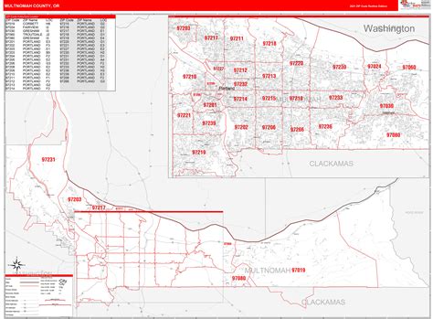 Image result for Multnomah County Zip Code Map
