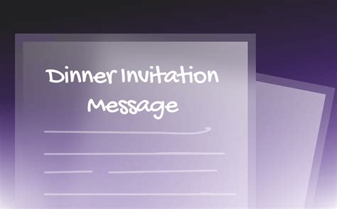 Image result for Dinner Invitation Message