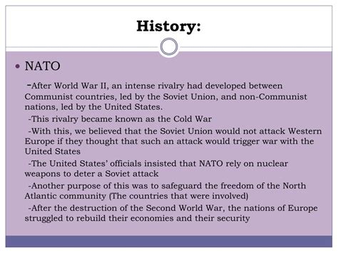 Afbeeldingsresultaten voor The Formation of NATO and Warsaw Pact