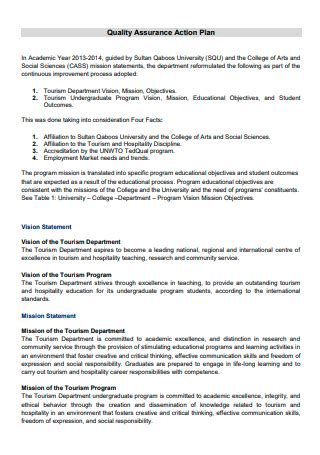 Quality Control Action Plan Template に対する画像結果