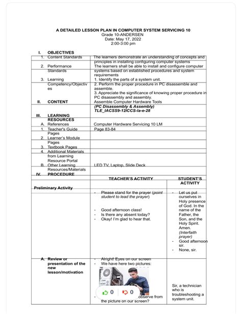 Computer System Derailed Lesson Plan に対する画像結果