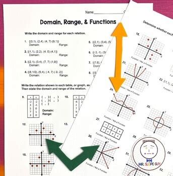 Image result for Domain Range Evalulate Functions Worksheet