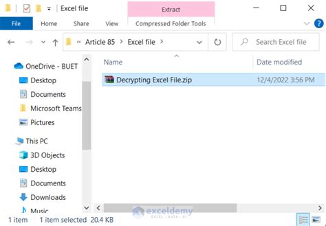 Toradh íomhá ar Decrypt Excel File