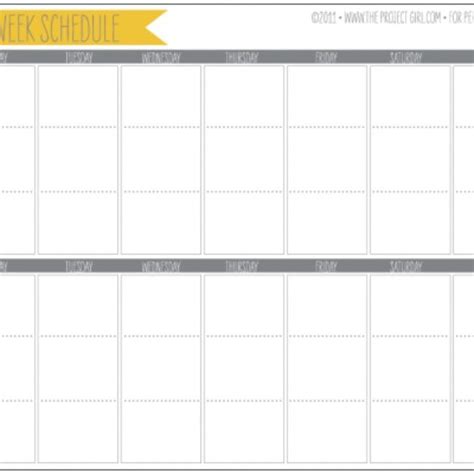 Image result for 2 Week Work Schedule Printable