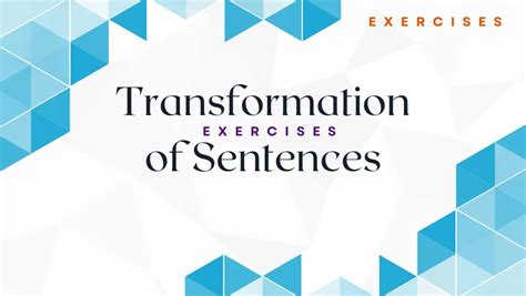 Sentence Pattern Transformation Exercises with Answers के लिए छवि परिणाम