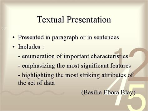Image result for Textual Data Presentation Essay Example