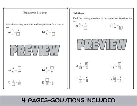 Toradh íomhá ar Fractions Answers