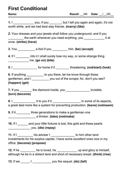 If First Conditional Exercises に対する画像結果