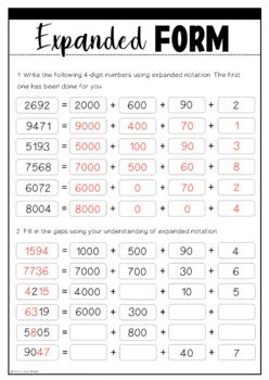 Image result for Expanded Form of a 8 Digit Number