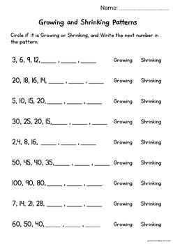 Image result for Growing Number Patterns