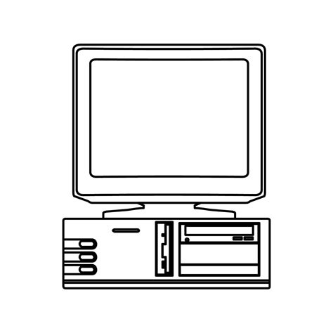 Image result for Vintage Computer Line Drawing
