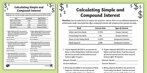 Toradh íomhá ar Compound Interest Problems 8th Grade