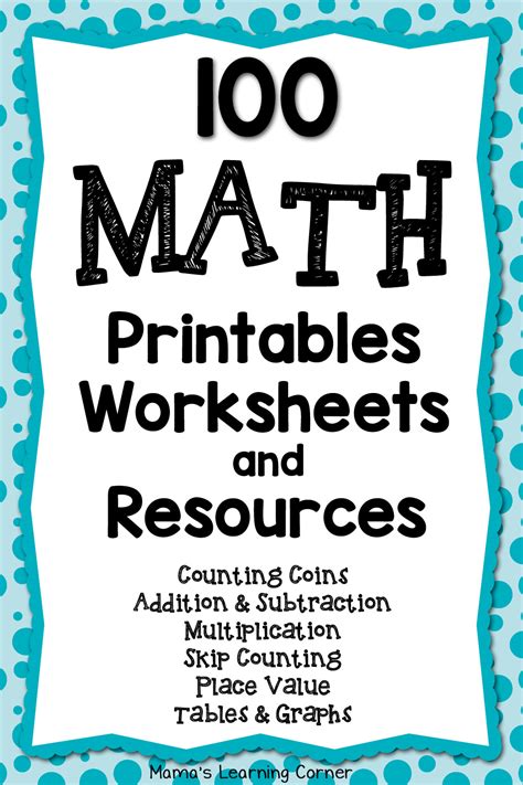 Image result for 100 Problem Math Fact Worksheets