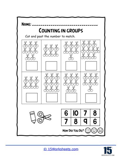 Image result for Count to 15 Worksheet