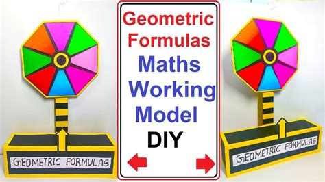how to make geometric formulas math’s working model (tlm) – diy ...