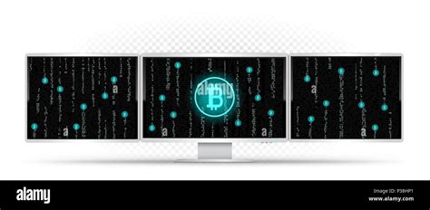 Toradh íomhá ar Computer with Code On Transparent Background