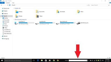 Afbeeldingsresultaten voor Windows File Explorer Adress Bar