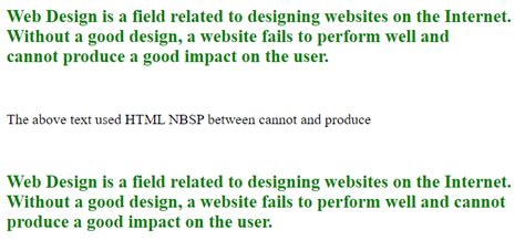 Image result for How to Use Nbsp In.html